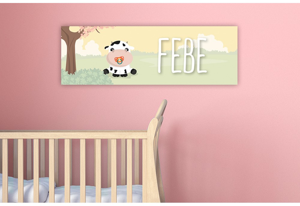Koetje met fopspeen Koetje met fopspeen